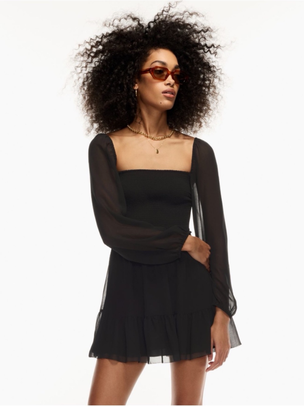 WILFRED Tempest Mini Dress in Black